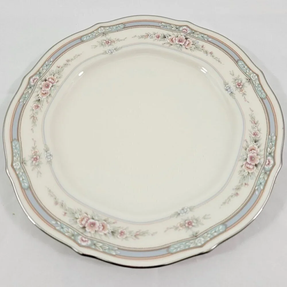 Noritake Rothschild Ivory China Platinum Band Bread & Butter Plates – Set of 4